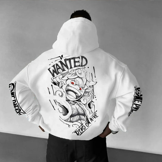 One Piece Hoodie Casual Cotton Sweatshirt