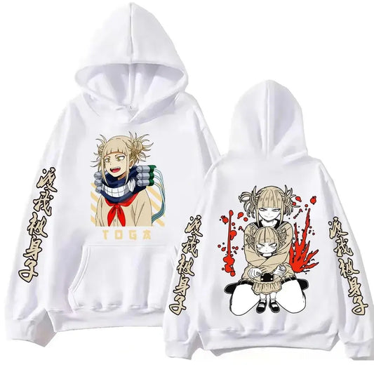 Himiko Toga Hoodie: Oversized MHA Anime Fleece